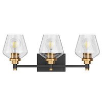 Aiwen 21.85-in 3 -Light Black Modern/contemporary Vanity light - $40