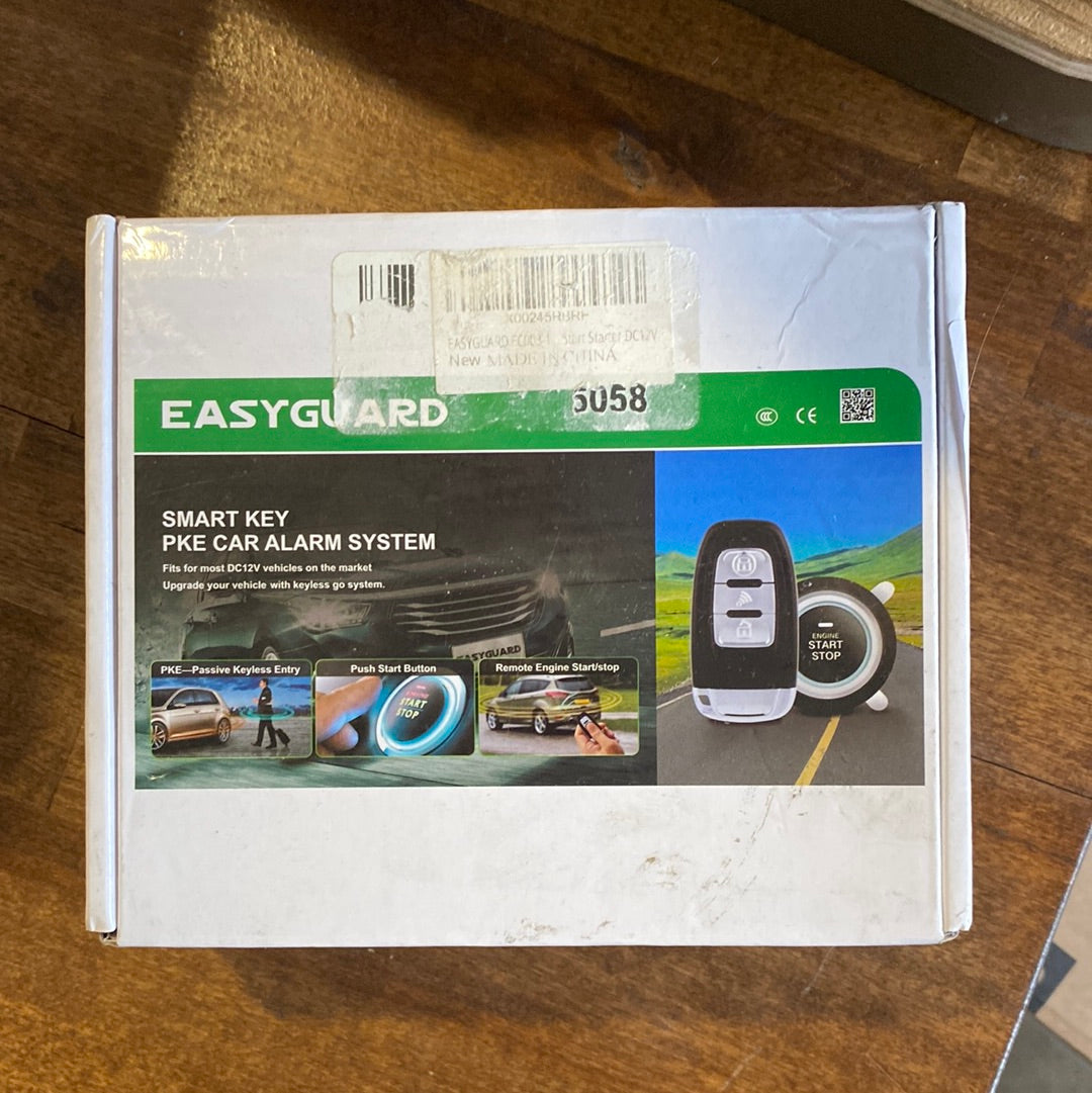 EASYGUARD EC003 Smart Key PKE Passive Keyless Entry Car Alarm System - $45