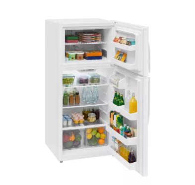 Vissani 18 cu. ft. Top Freezer Refrigerator DOE in White - $300