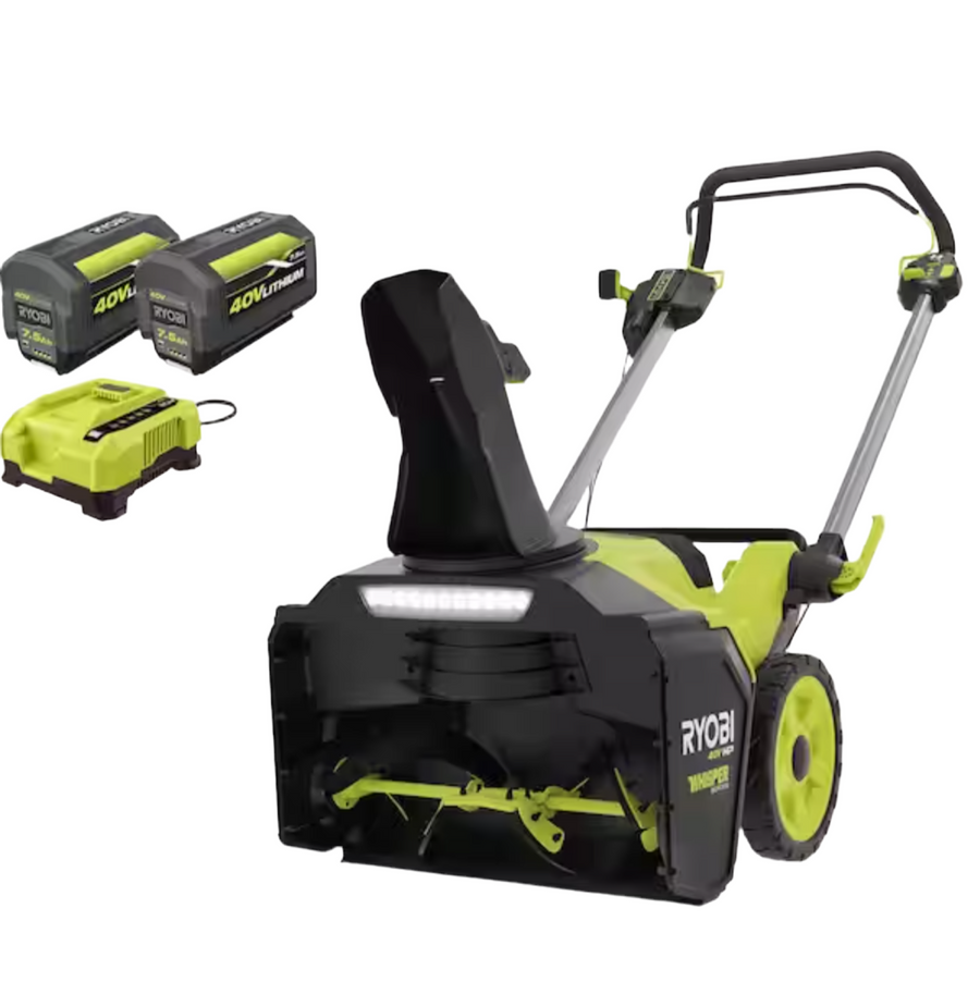 Ryobi - 40V HP Brushless Whisper Series 21 in. Cordless Snow Blower, (2) Batteries, Charger - $490