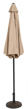 Market Sunshade Patio Umbrella in Beige 105.9 in. x 91.3 in.  - $30