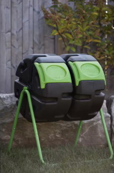 FCMP Outdoor 37 Gal. Dual Body Tumbling Composter - $95
