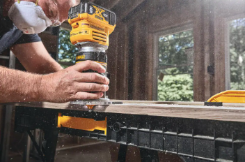 DEWALT 20V MAX XR Cordless Brushless Fixed Base Compact Router (Tool Only) - $145