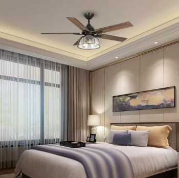 Home Decorators Collection Casun 52 in. LED Indoor Aged Iron Ceiling Fan - $115