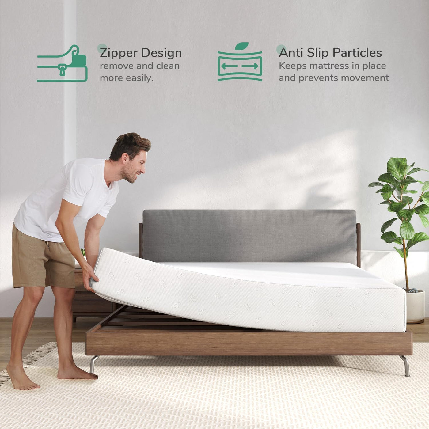 Novilla King Mattress, 14 Inch King Size Memory Foam Mattress - $250