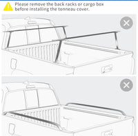 OEDRO Soft Quad Fold Truck Bed Tonneau Cover Compatible with 2022-24 Toyota Tundra - $120