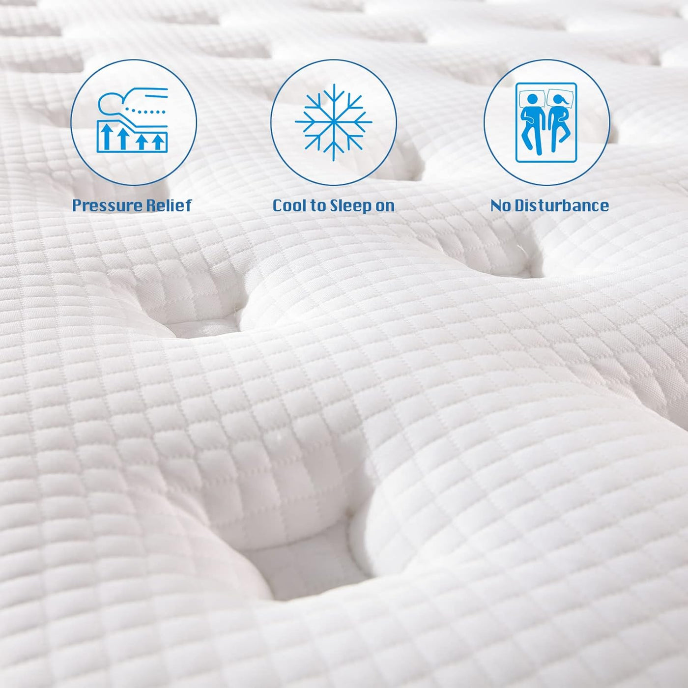 Rimensy Full Mattress, 12 Inch Hybrid Mattress in a Box, Gel Memory Foam Mattress - $115