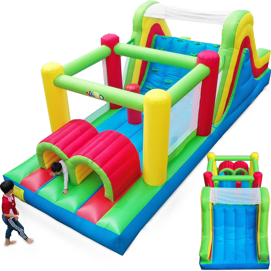 YARD Bounce House for Big Kids 5-12, 21.3'x9.2'x7.9' Inflatable Obstacle Course - $505