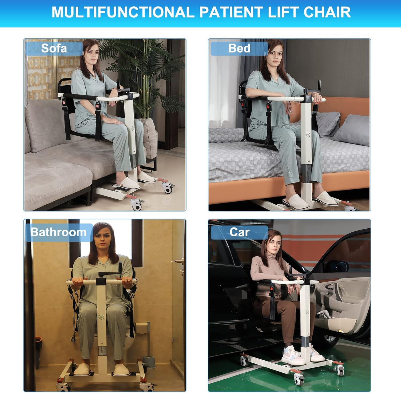 Patient Lift Transfer Chair Lift for Home Wheelchair (Without Bedpan) - $315