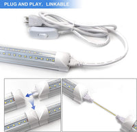 10-Pack 8ft LED Shop Light Fixture - 90W T8 Integrated LED Tube Light - $90