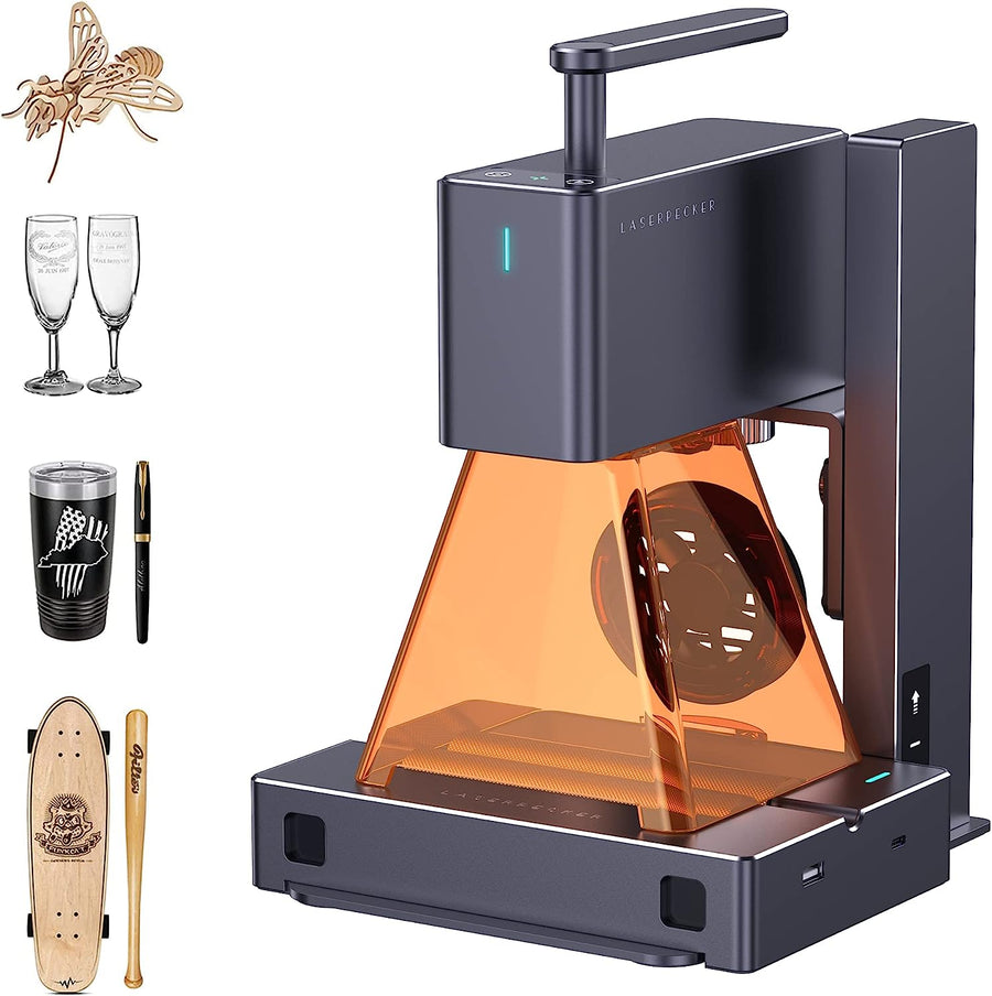 LaserPecker 2(Suit) Laser Engraver for Wood Alloy Leather - with Roller - $720