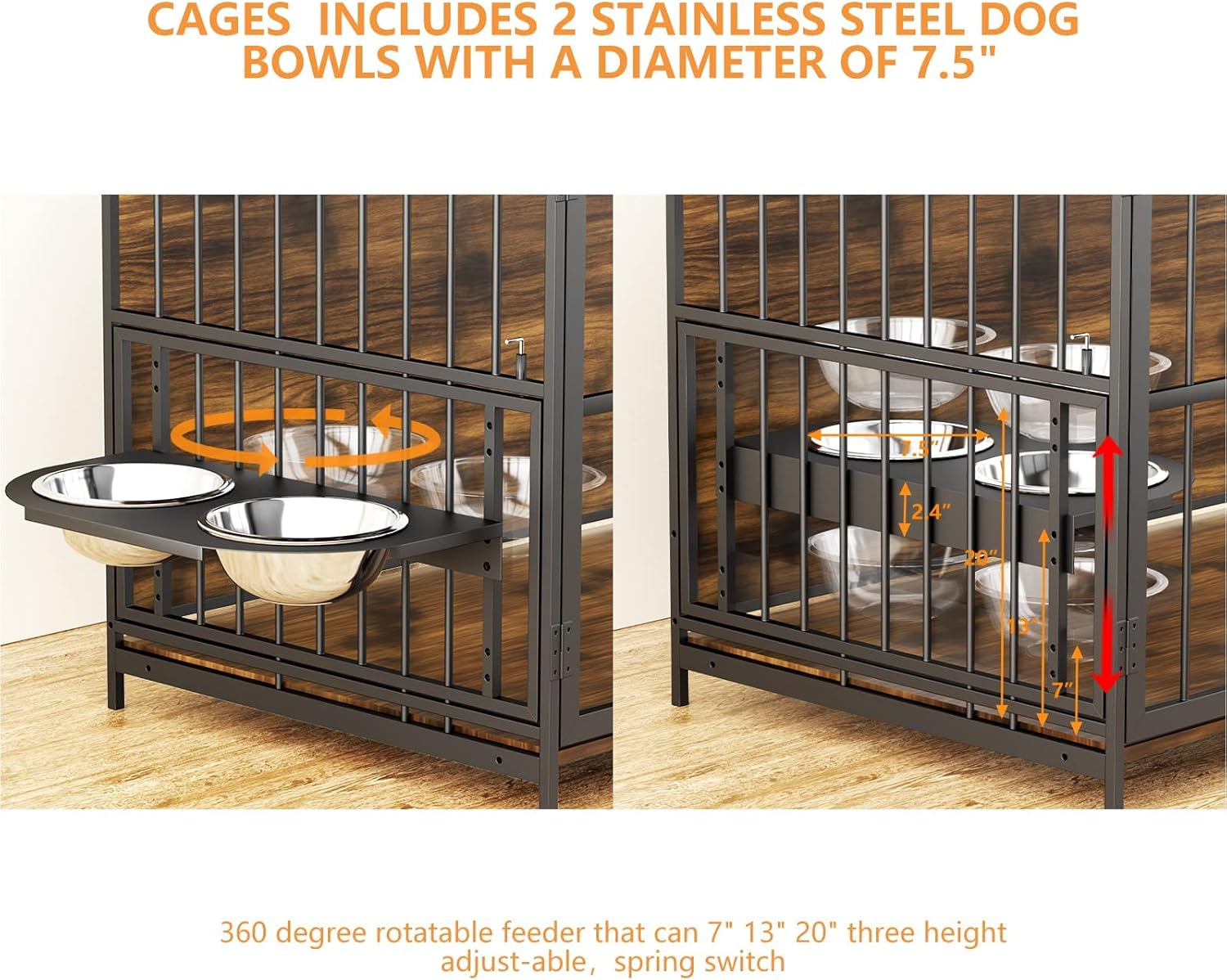 ROOMTEC Dog Crate Furniture-Style Cages for Large Dogs Indoor Heavy Duty  - $200