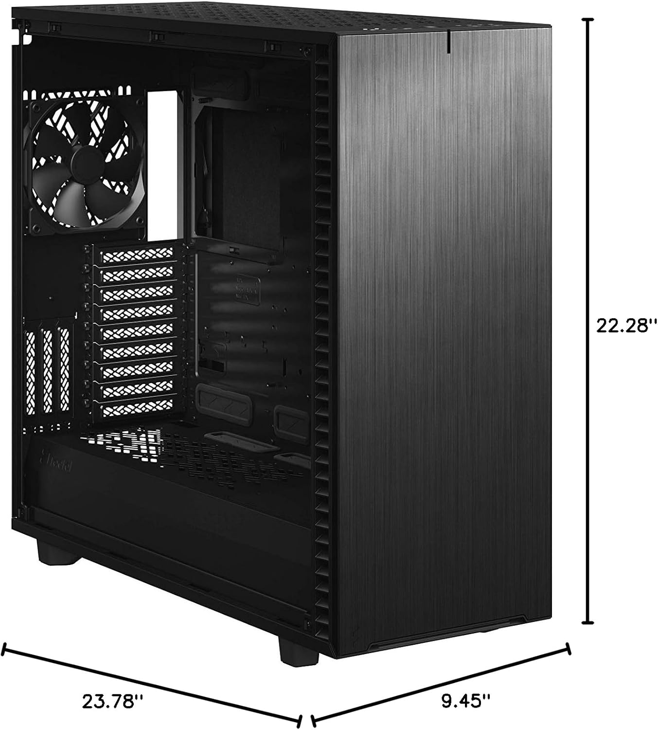 Fractal Design Define 7 XL Black Solid Brushed Aluminum/Steel E-ATX Computer Case - $155