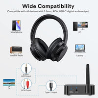 ROSIDA Wireless Headphones for TV, Over-Ear Bluetooth 5.0 - $45