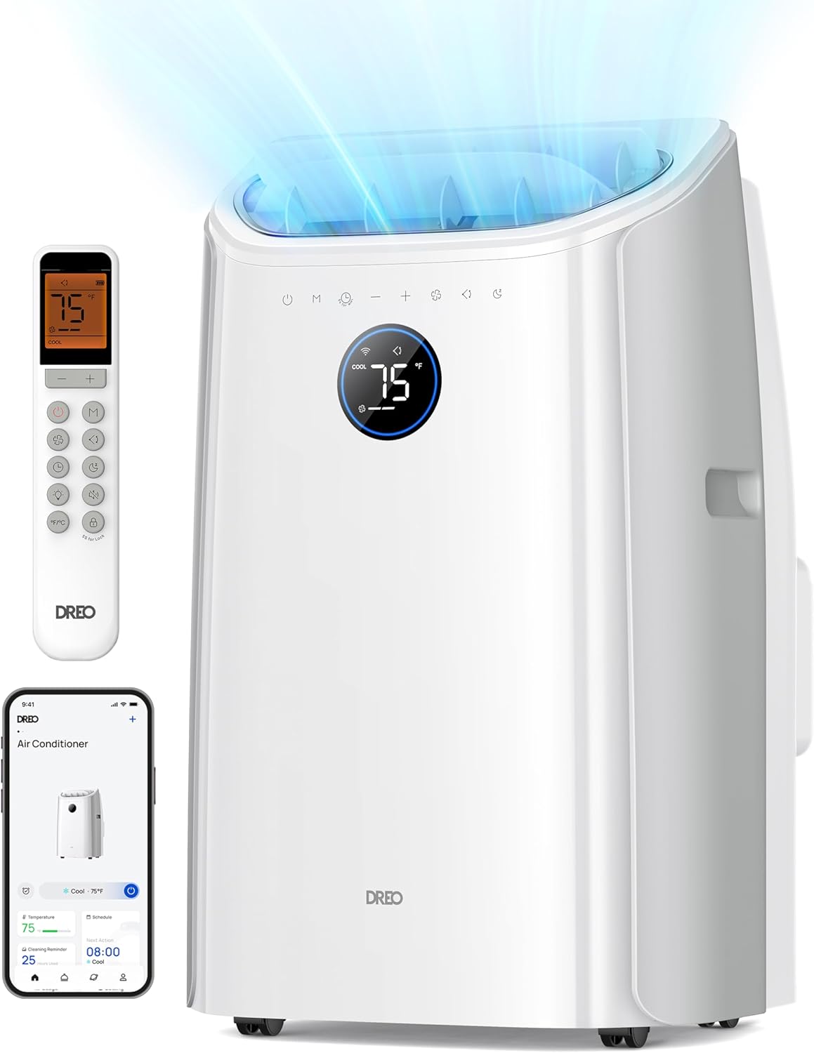 Dreo Portable Air Conditioners, 12,000 BTU AC Unit for Bedroom - $275