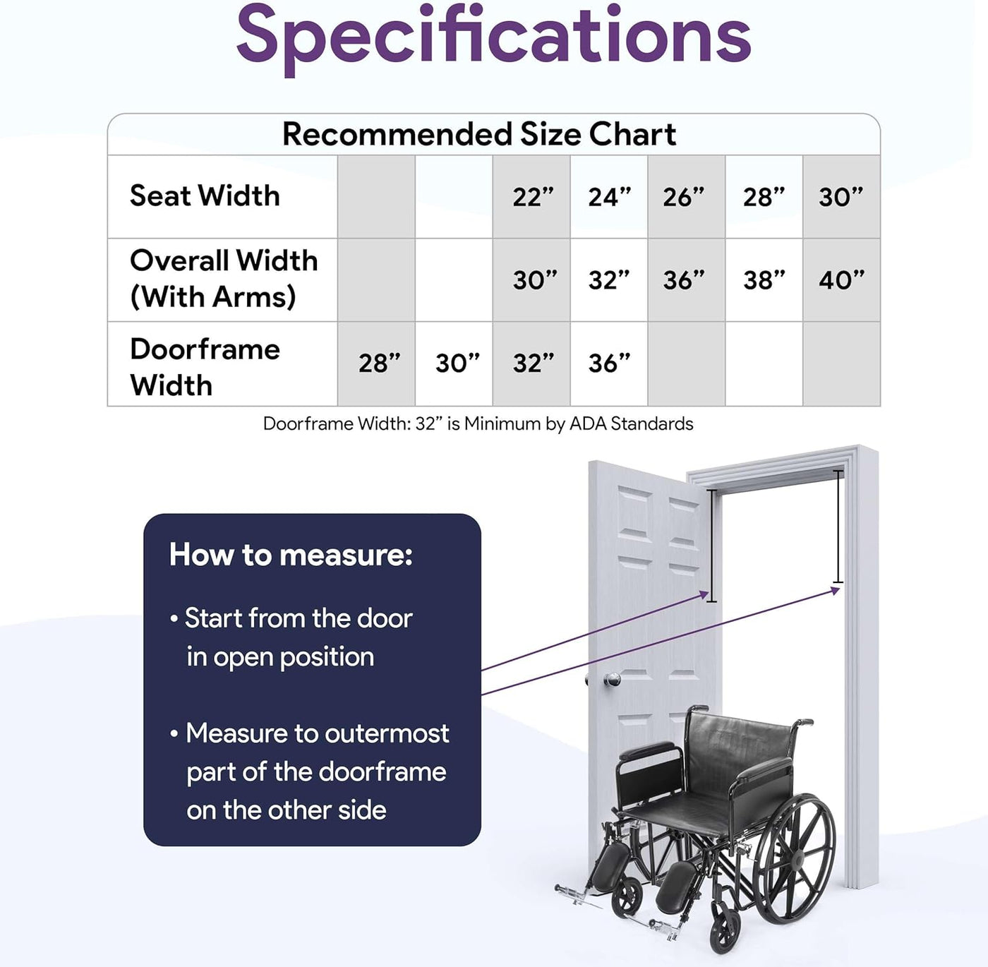 26" Heavy Duty Bariatric Wheelchair for Adults - Black - $315