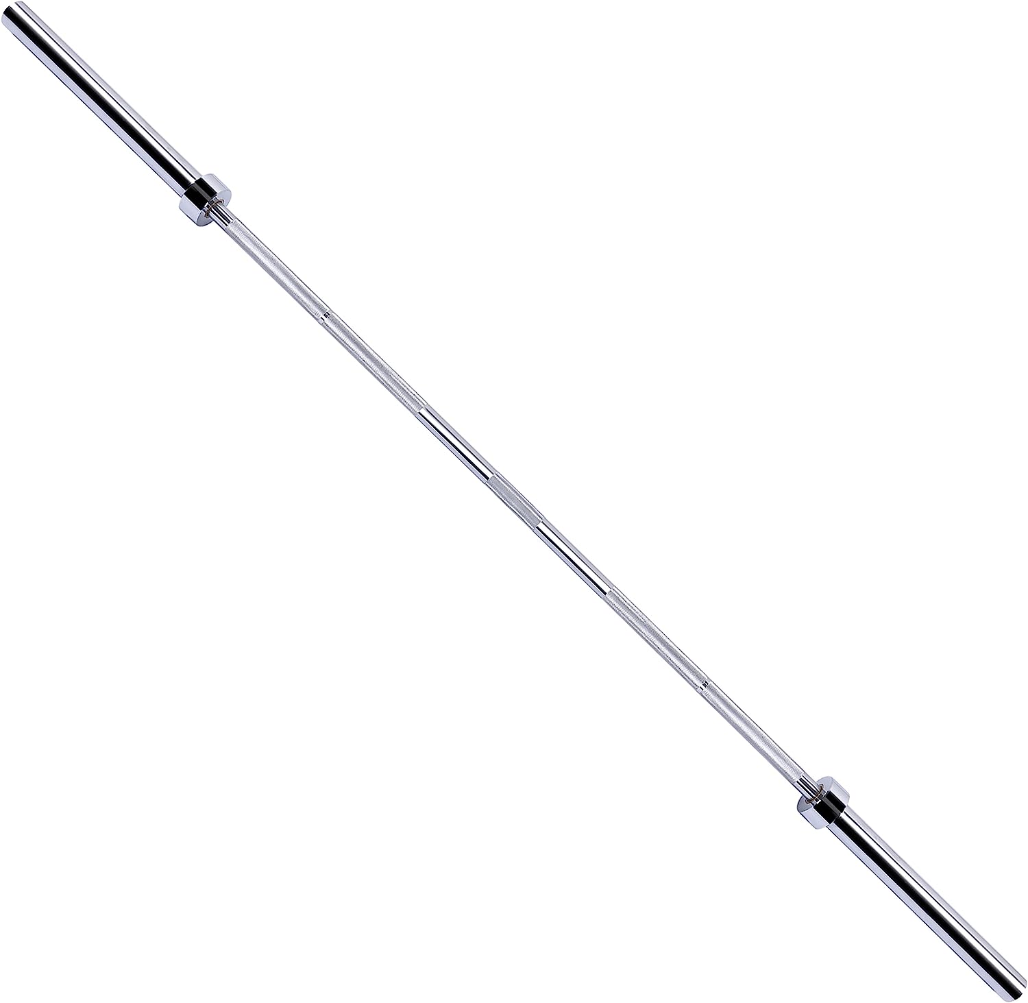 BalanceFrom Olympic Barbell Standard Weightlifting Barbell, Chrome, 7FT - $95