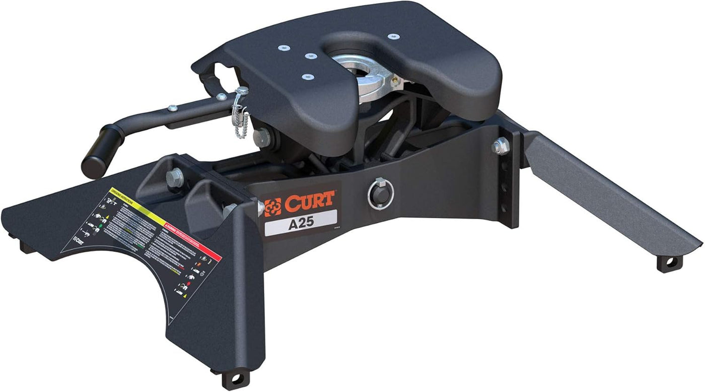 CURT 16180 A25 5th Wheel Hitch, 25,000 lbs, Black - $570