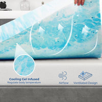 Mattress Topper Full, 2 Inch Gel Memory Foam Bed Topper for Full Size Bed - $30