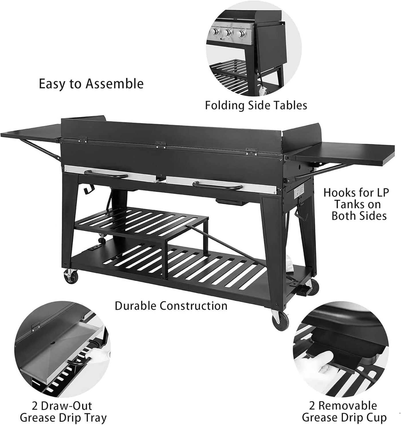 Royal Gourmet 8-Burner Gas Grill, 104,000 BTU Liquid Propane Grill - $285