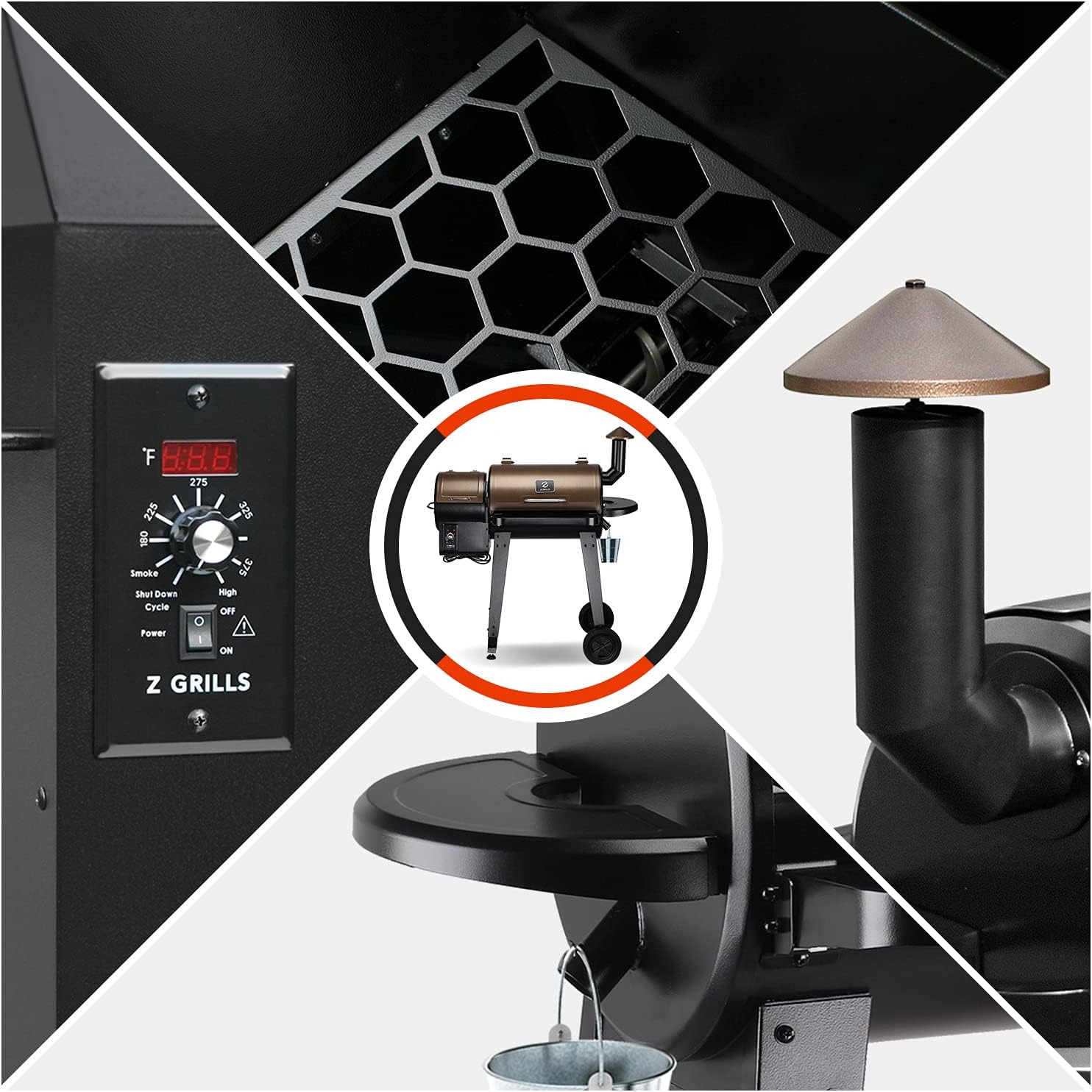 Z GRILLS ZPG-450A 2019 Upgrade Model Wood Pellet Grill & Smoker - $245