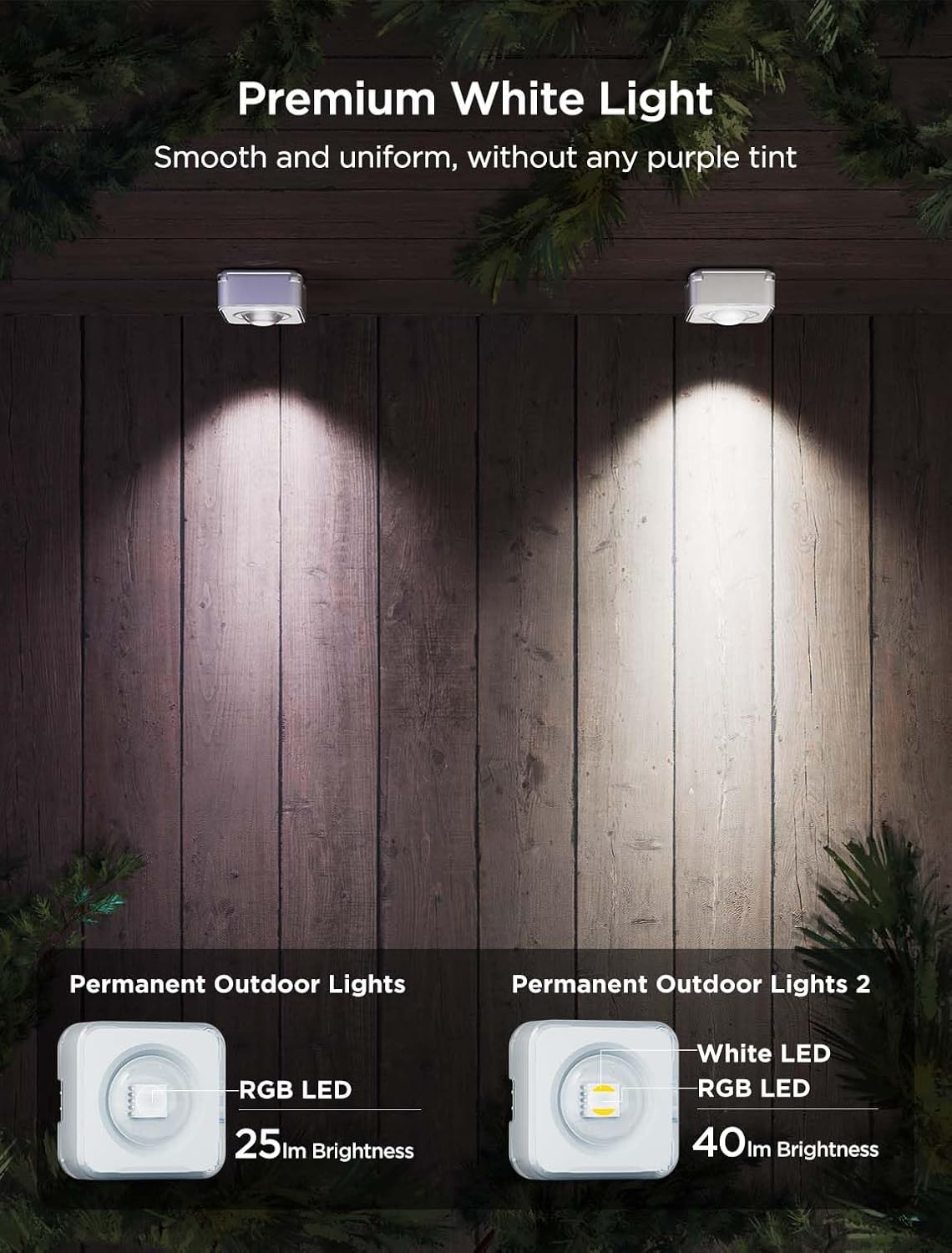 Govee Permanent Outdoor Lights 2, 100ft RGBIC Outdoor Lights with 72 LED Lights - $200