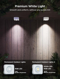 Govee Permanent Outdoor Lights 2, 100ft RGBIC Outdoor Lights with 72 LED Lights - $200