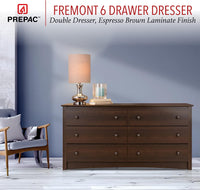Prepac Fremont Bedroom Furniture: Espresso Double Dresser for Bedroom - $110