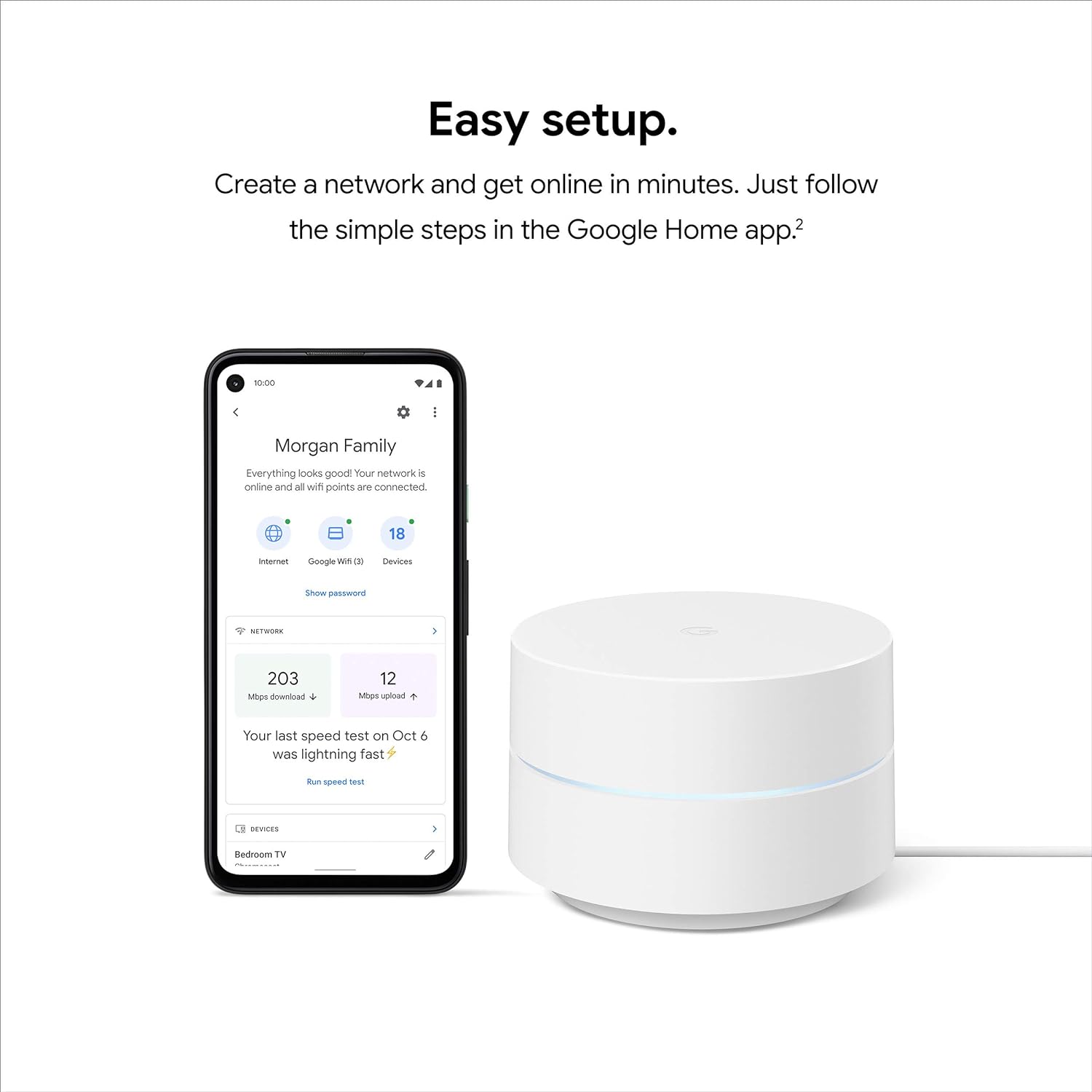 Google - Wifi - Mesh Router (AC1200) - 3 pack - $85