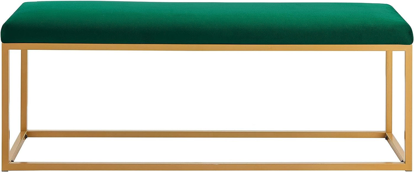 Ball & Cast Upholstered Bench, 48" W, Emerald - Frame - $50