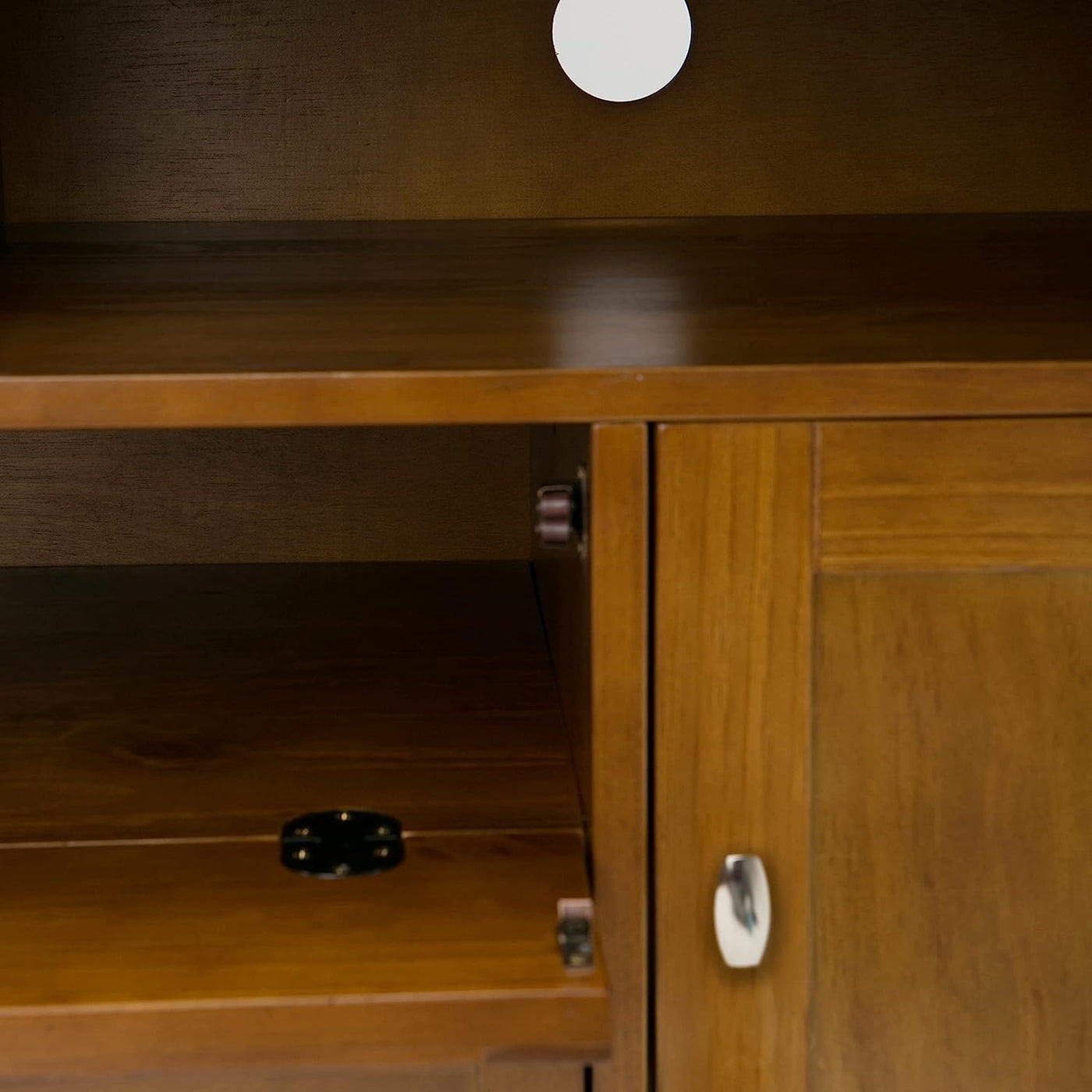 SIMPLIHOME Warm Shaker SOLID WOOD Universal TV Media Stand - $365