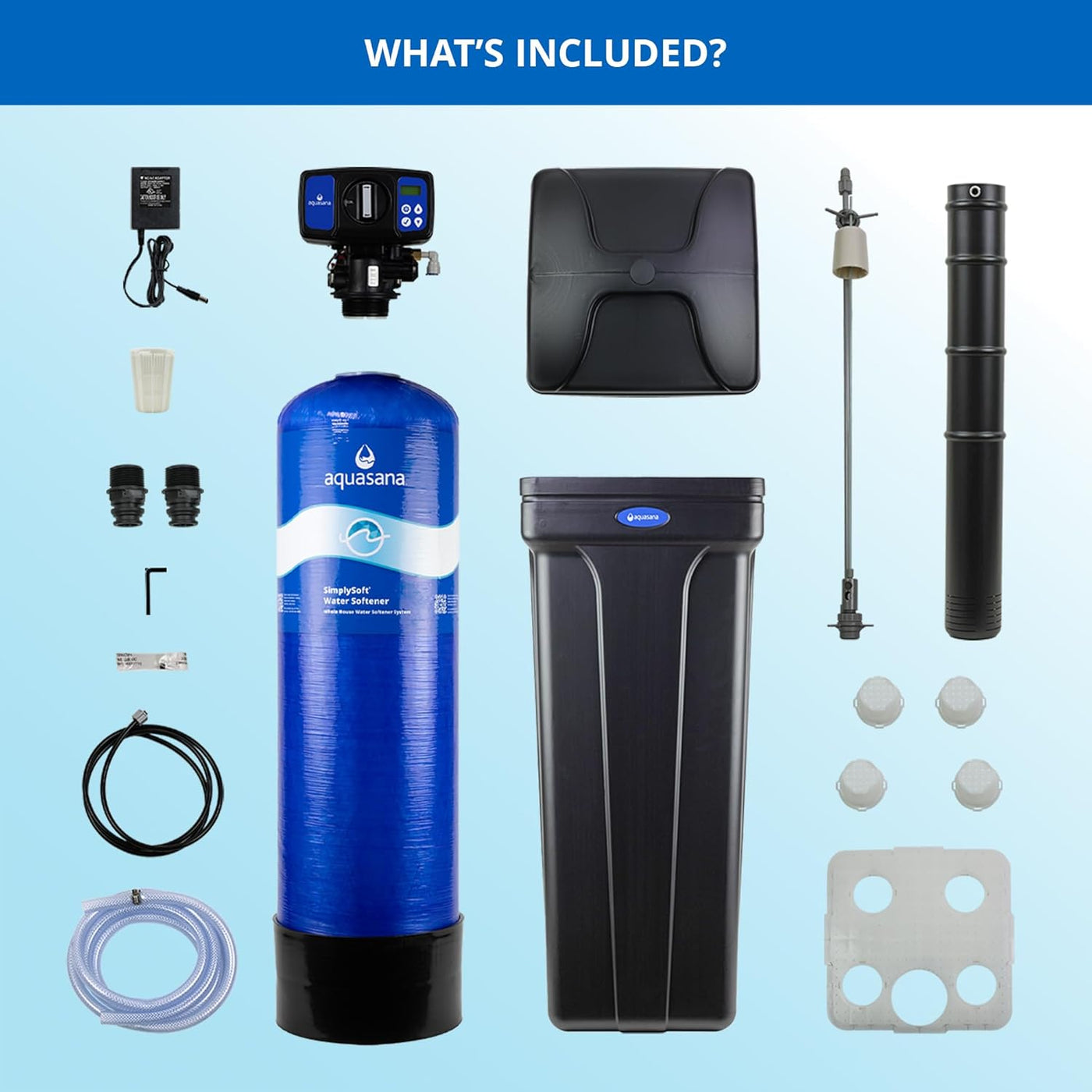 Aquasana SimplySoft 40,000 Grain Water Softener - Whole House Hard Water Reduction - $480