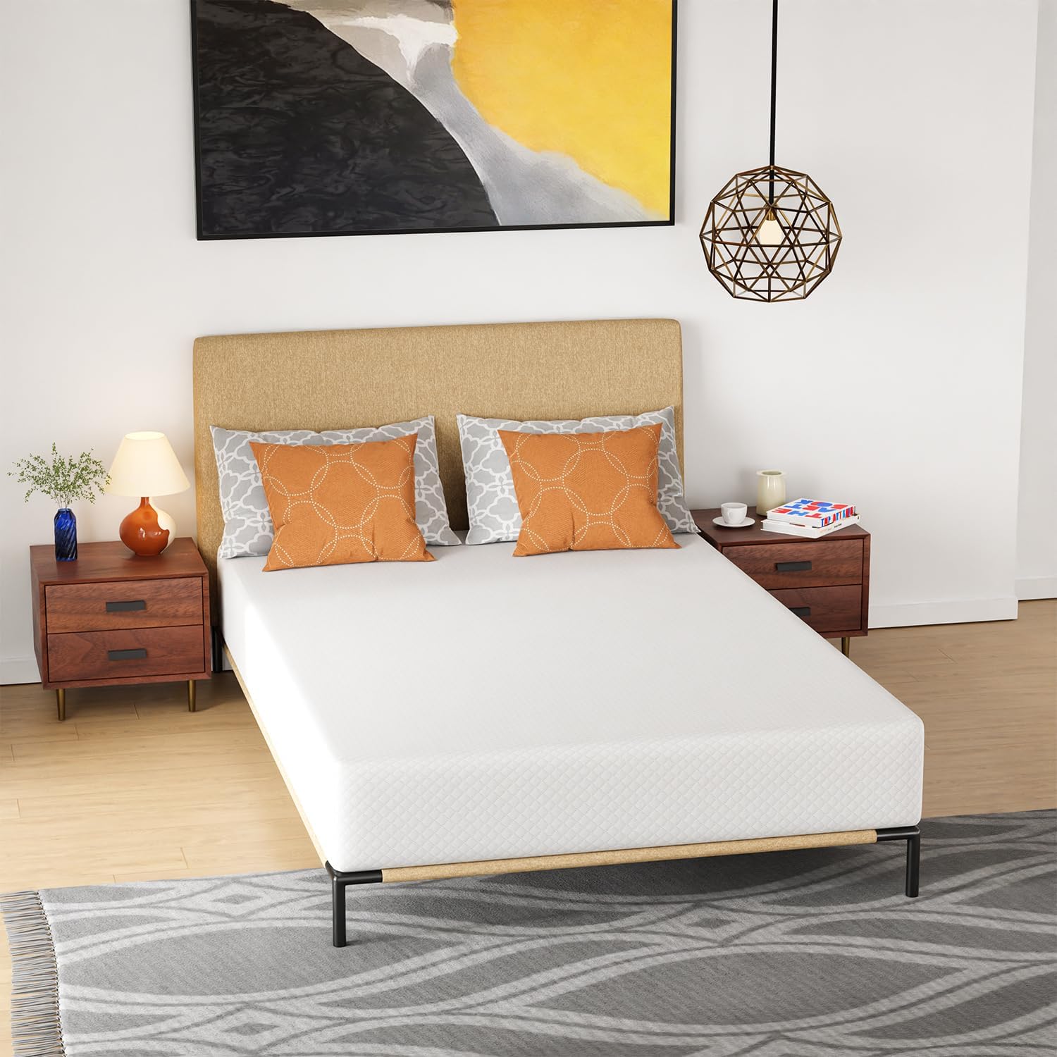 PayLessHere 10 Inch Full Gel Memory Foam Mattress Fiberglass Free - $105