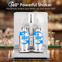 PioneerWorks Electric Milk Tea Shaking Machine, 400r/min, Stainless Steel - $110