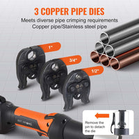 VEVOR Mini ProPress Tool, 18V Electric Pipe Crimping Tool for 1/2", 3/4" - $450