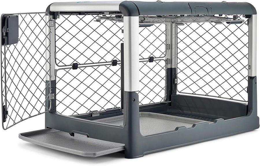 Diggs Revol Dog Crate (Collapsible, Portable Travel Dog Crate (Grey) - $180