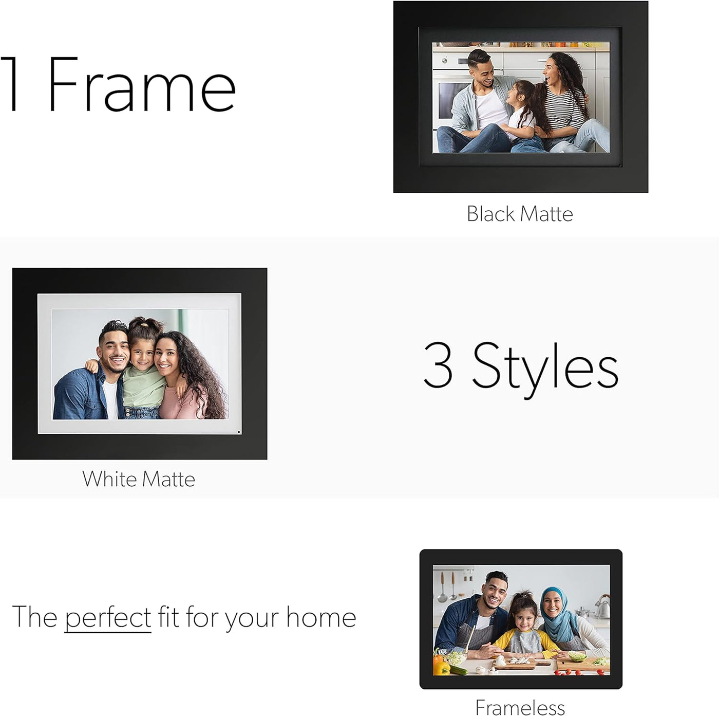 Simply Smart Home Photoshare 8” WiFi Digital Picture Frame - $55