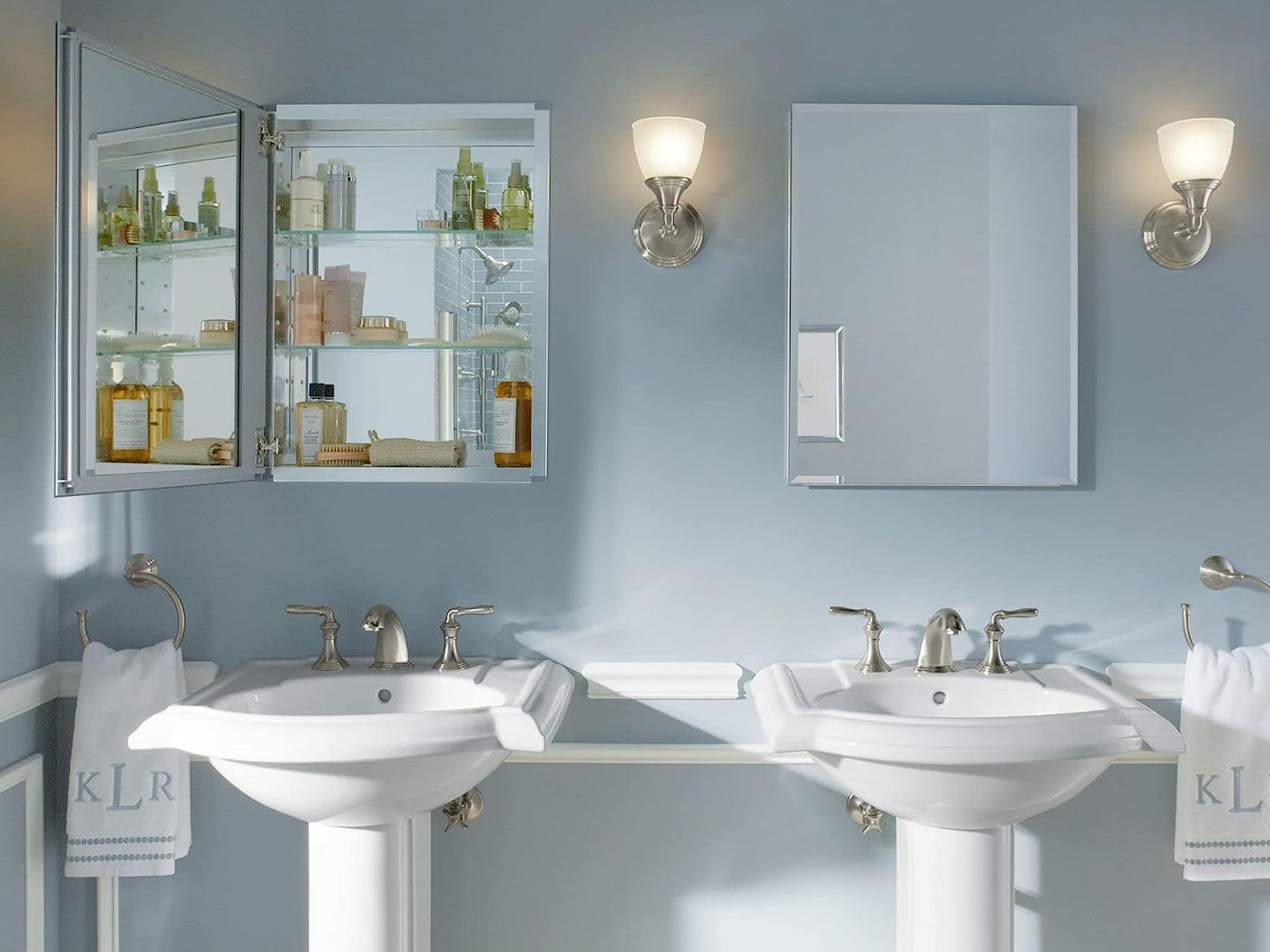 KOHLER 20" W x 26" H Single-Door Bathroom Medicine Cabinet with Mirror - $85