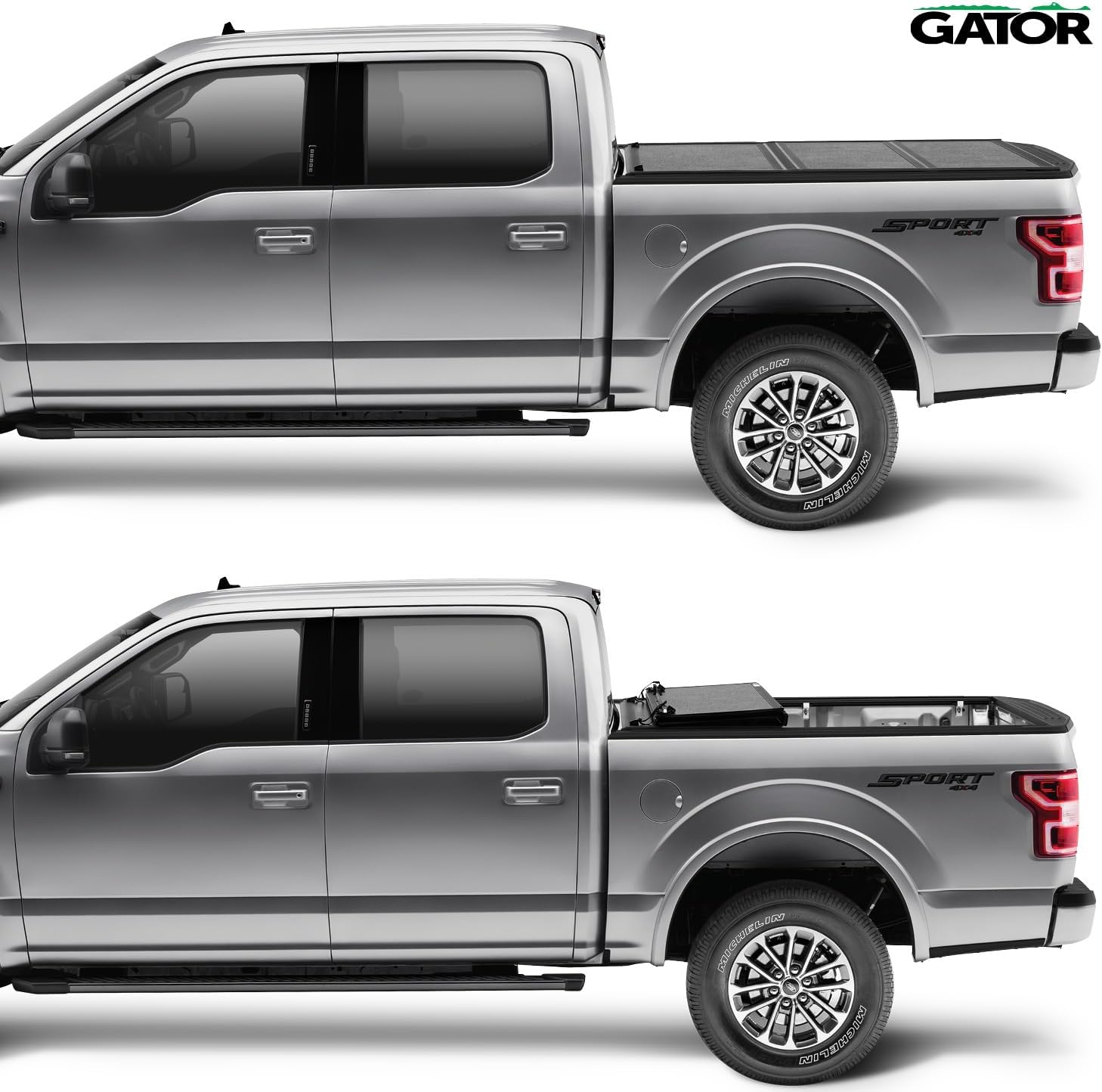 Gator EFX Hard Tri-Fold Truck Bed Tonneau Cover | GC24021 6' 10" Bed (81.9") - $360