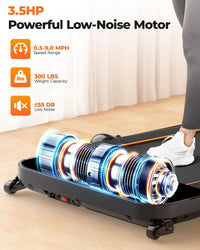 Walking Pad with Incline, 3.5HP Foldable Treadmill for Home Office Small Space - $180