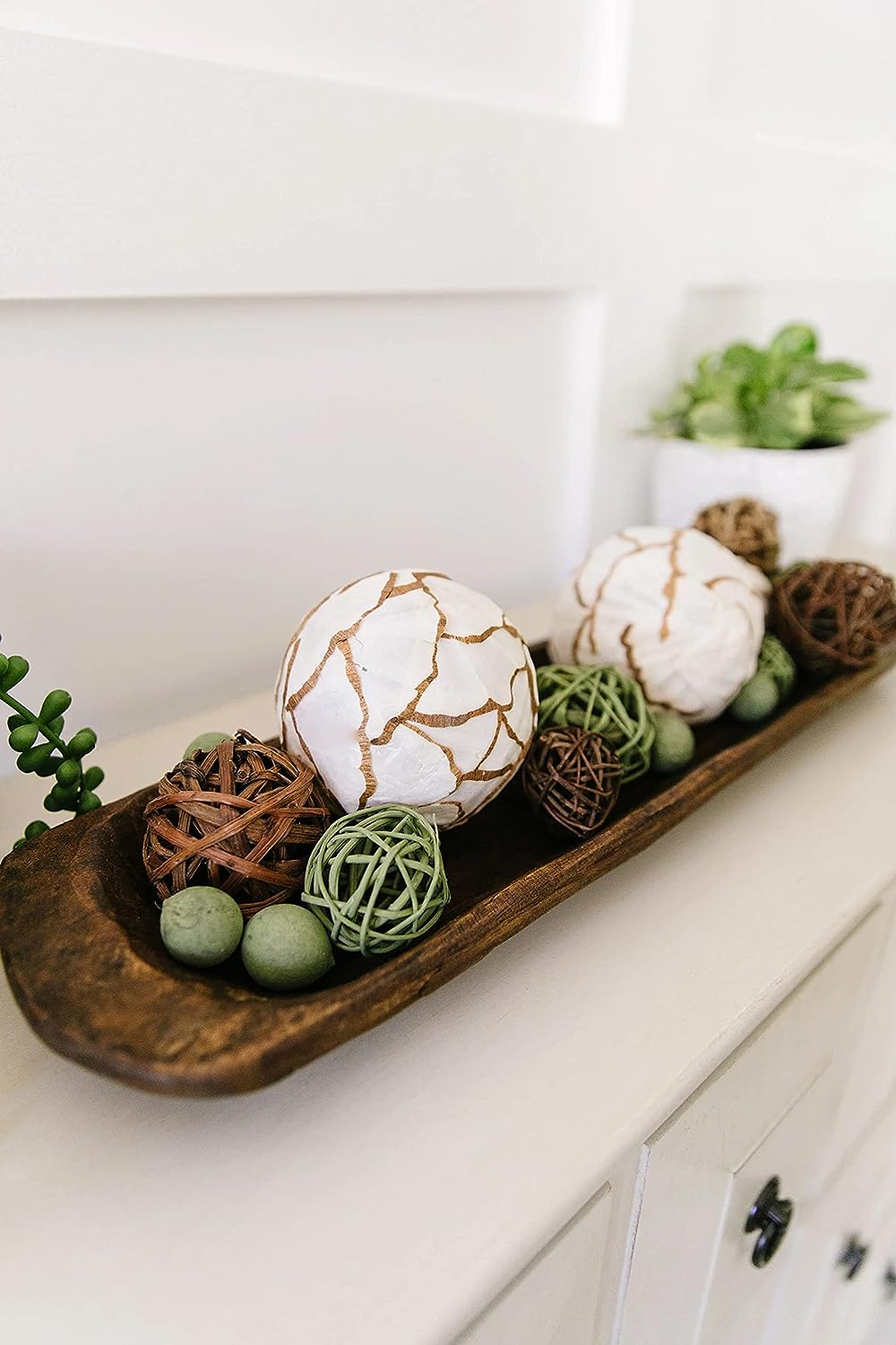 LUXHOUSE 20x6 Handmade Decorative Dough Bowl In A Gift Box - $15