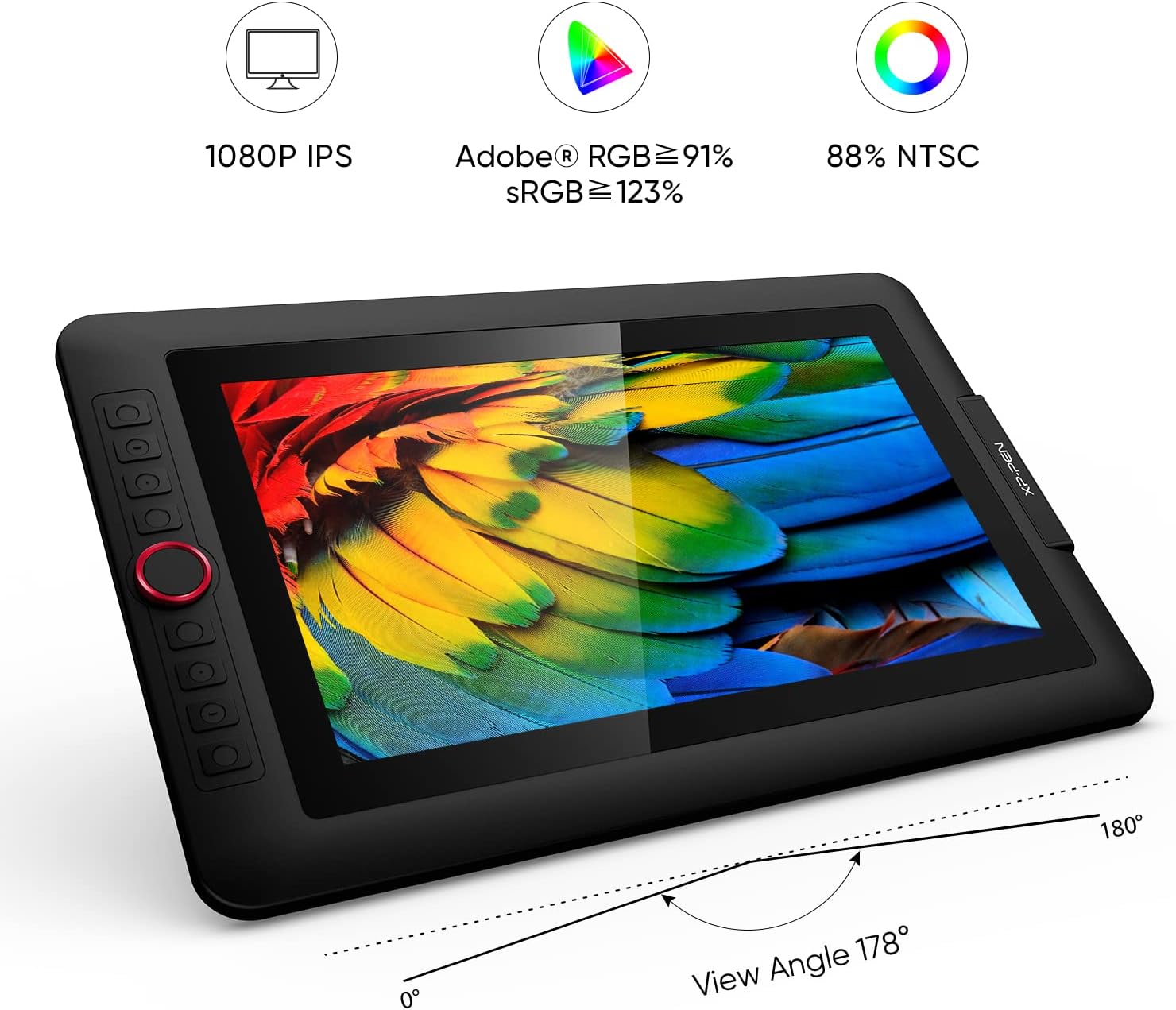 XPPen Drawing Tablet with Screen Full-Laminated Graphics Monitor