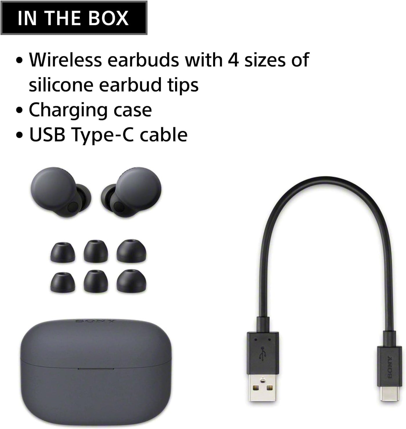 Sony LinkBuds S Truly Wireless Noise Canceling Earbud, Earth Blue - $120