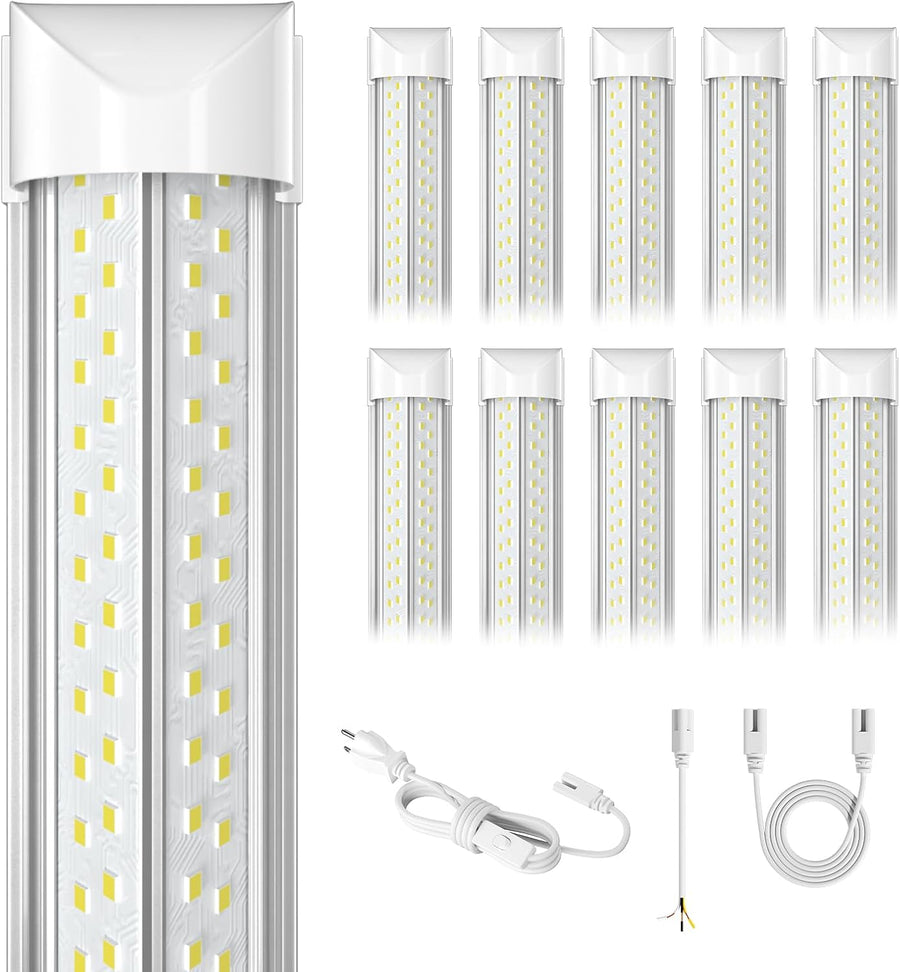 8ft Led Shop Light, Super Bright 100w 5000k 15000lm 8' Led Shop Lights 8ft - $100