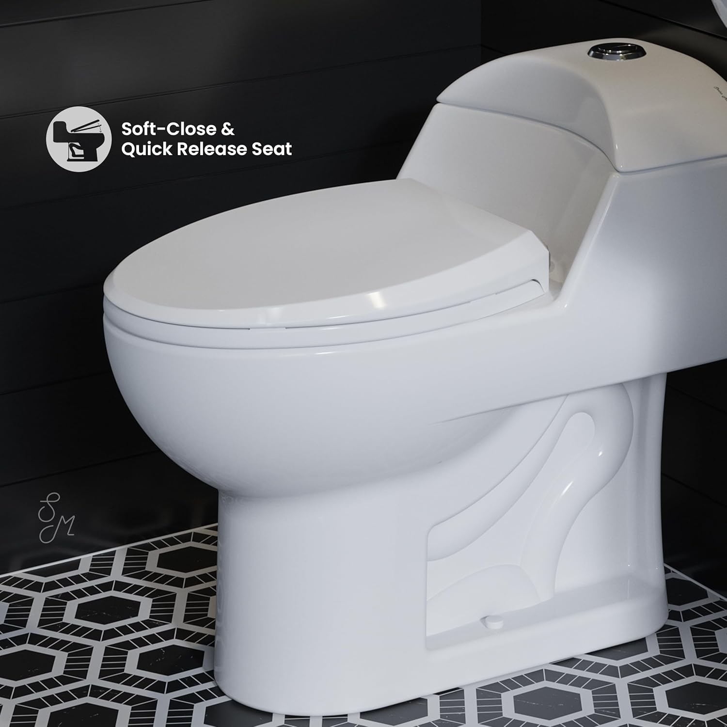 Swiss Madison SM-1T803 Chateau Elongated Toilet Dual Flush 0.8/1.28 Gpf - $170