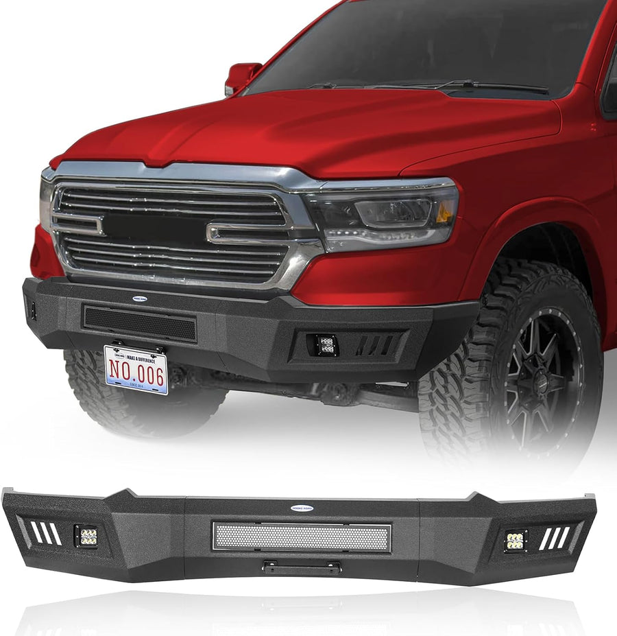 Hooke Road 19-24 Ram 1500 Full-Width Front Bumper for for Dodge Ram 1500 2019-2024 - $300