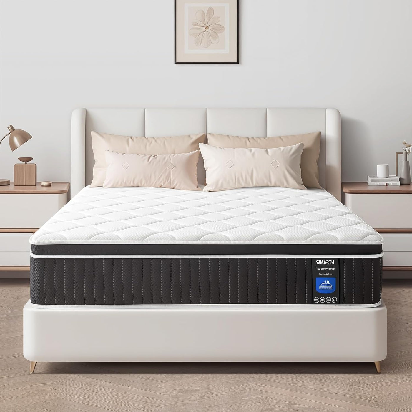 Queen Mattress 12 Inch, Upgrade Strengthen Queen Size Hybrid Mattresses - $125