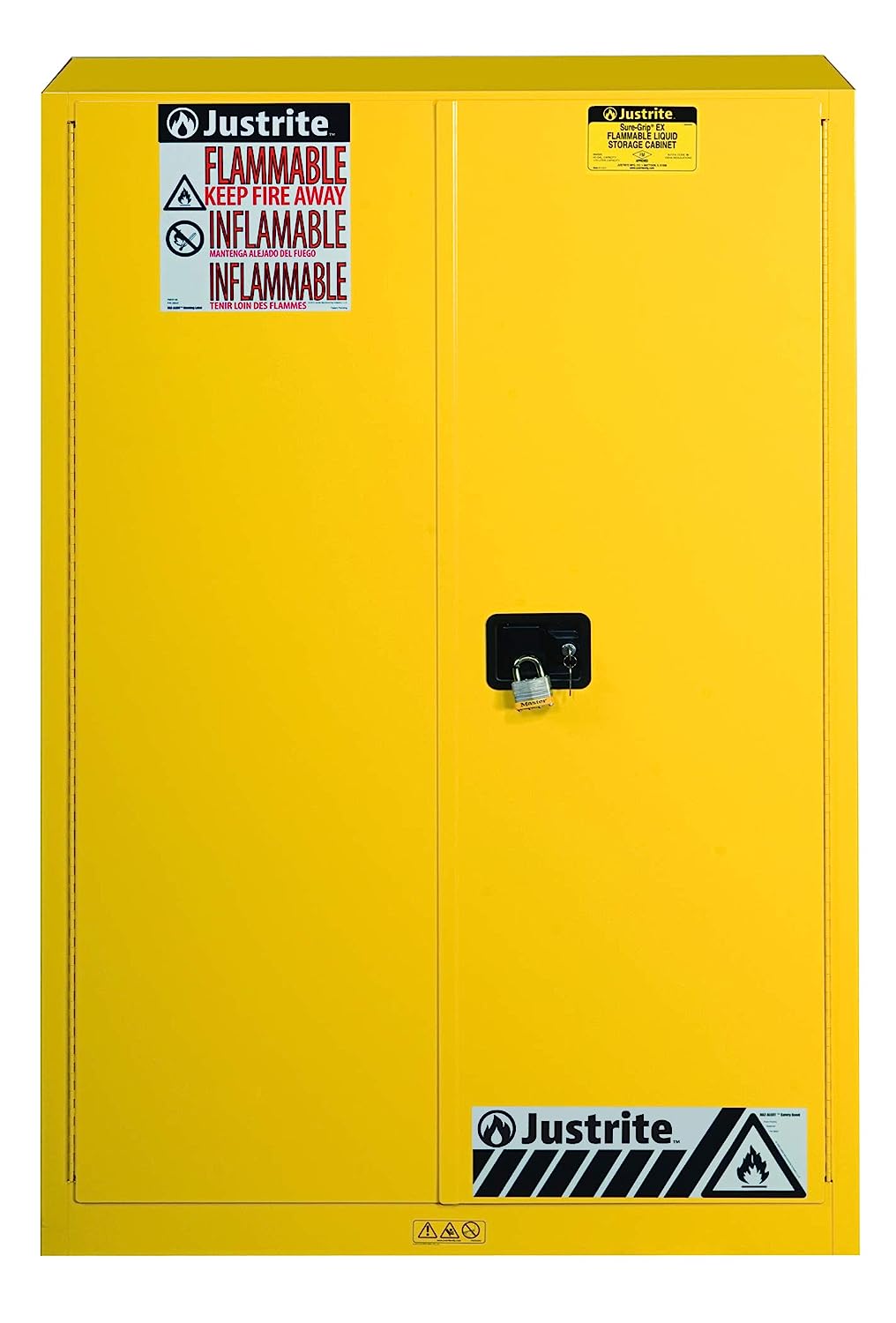 JUSTRITE Sure-Grip EX Standard Safety Cabinet, 43w x 18d x 65h (Slight Damage) - $400