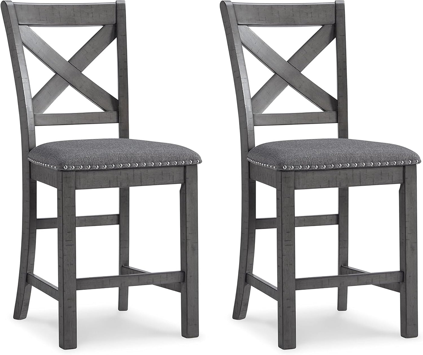 Signature Design Modern Farmhouse 25" Counter Height Upholstered Barstool - $120