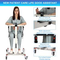 Patient Lift Transfer Chair Lift for Home Wheelchair (Without Bedpan) - $315